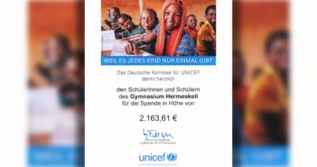 Abiturienten spenden an UNICEF