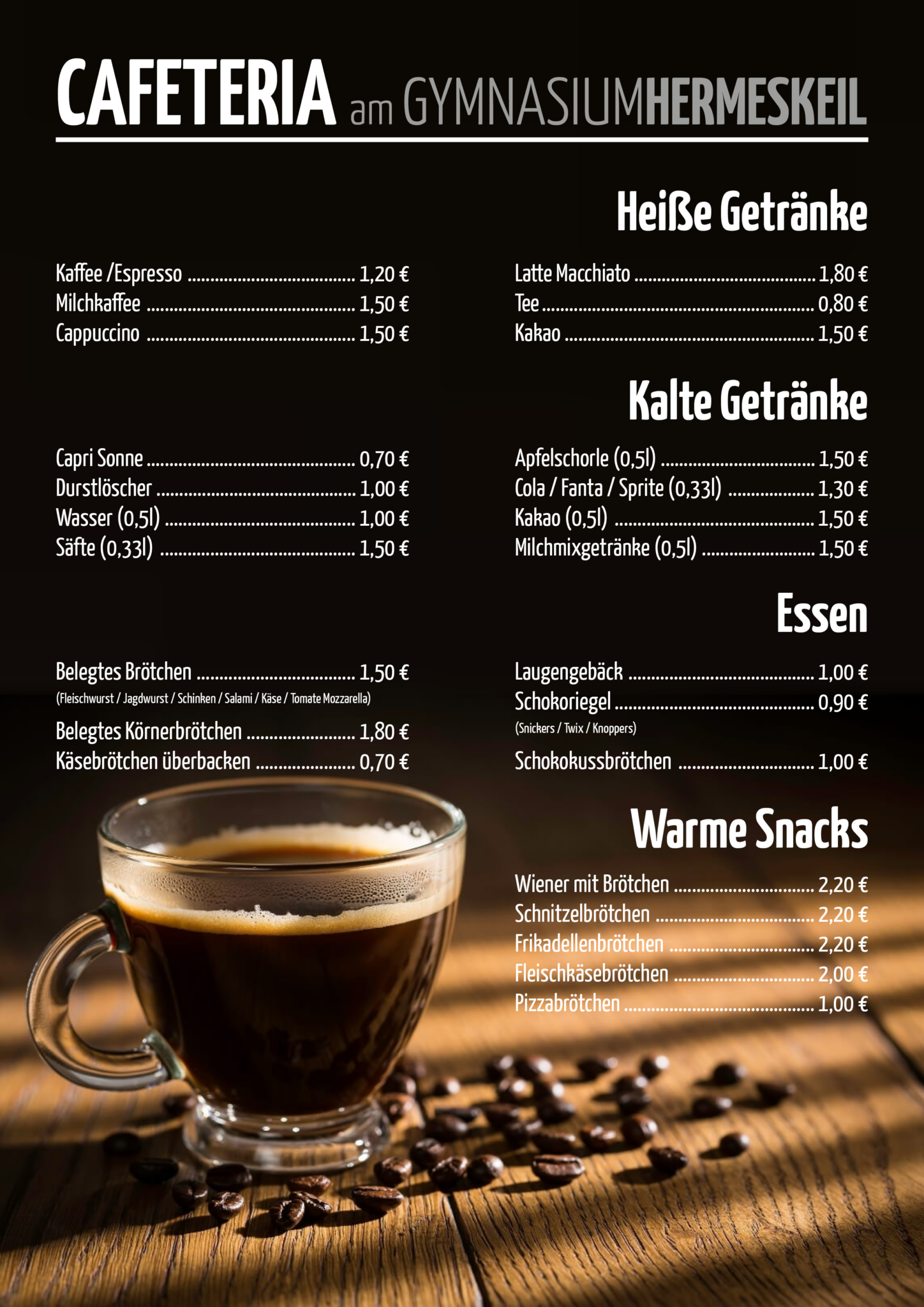 Speisepläne der Mensa und der Cafeteria – Gymnasium Hermeskeil